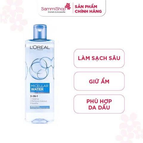 APP+WEB 02.03 - 31.03 Loreal Micellar Water 3-in-1 Refreshing Even For Sensitive Skin 400ml