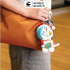 Móc Khóa Doraemon Giáng Sinh 12cm Chính Hãng – Thú Bông Dễ Thương, Quà Tặng Noel, Teenbox Phân Phối