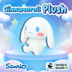 Thú Bông Cinnamoroll Size S 22cm – Thú Bông Sanrio Chính Hãng Cao Cấp, Quà Tặng Đáng Yêu, Teenbox Phân Phối