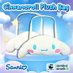 Túi Bông Mặt Cinnamoroll 22cm – Túi Đeo Chéo Sanrio Chính Hãng Cao Cấp, Túi Cute Dễ Thương, Teenbox Phân Phối