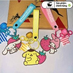 Móc Khóa Cao su Sanrio Chính Hãng 12x5cm – Móc Gắn Chìa Khóa Xe Hơi Hoạt Hình Dễ Thương, Teenbox Phân Phối