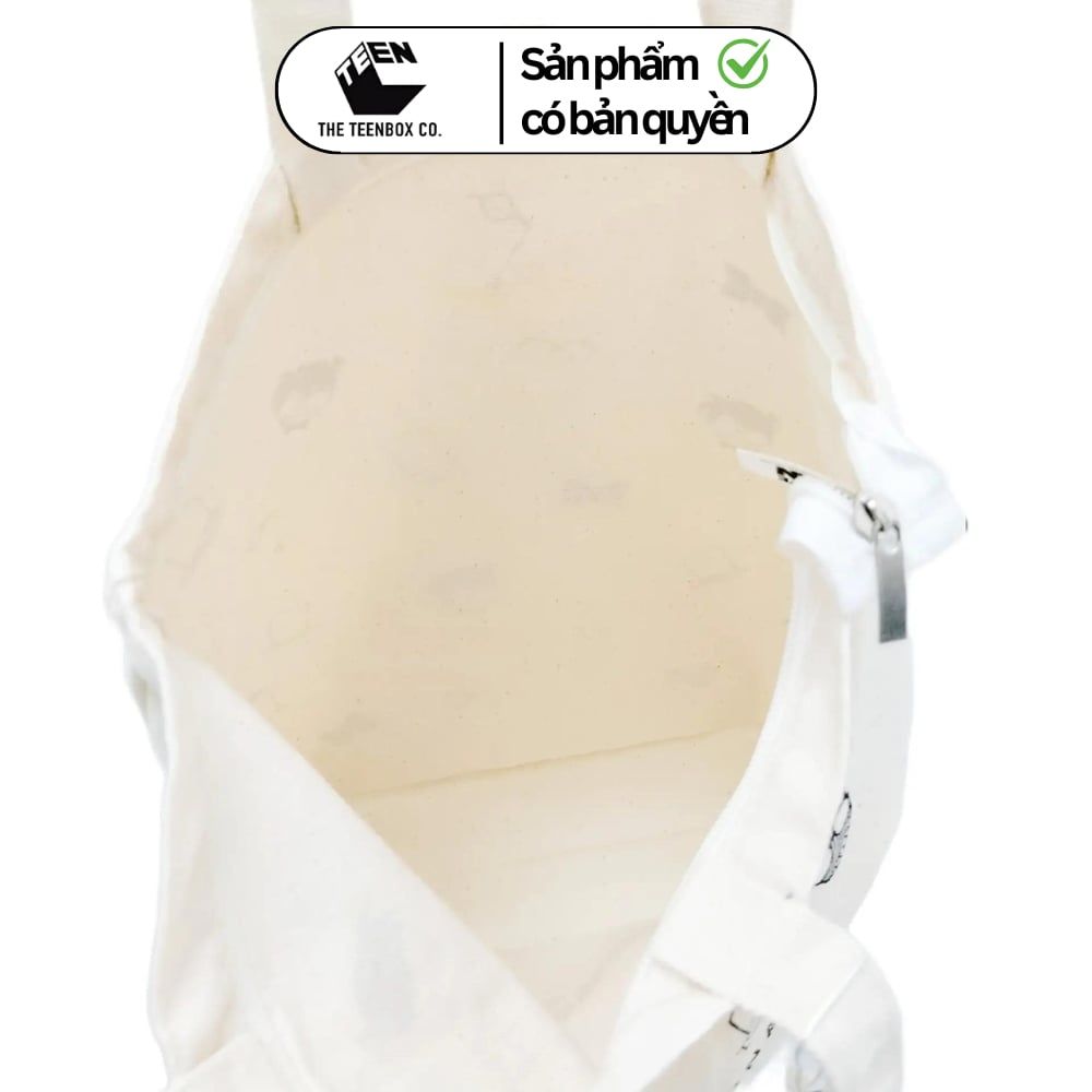 TÚI VẢI CONAN HÌNH VIÊN ĐẠN ĐỎ CHÍNH HÃNG – Túi Vải Canvas Anime Thám Tử Lừng Danh Conan, Teenbox Phân Phối