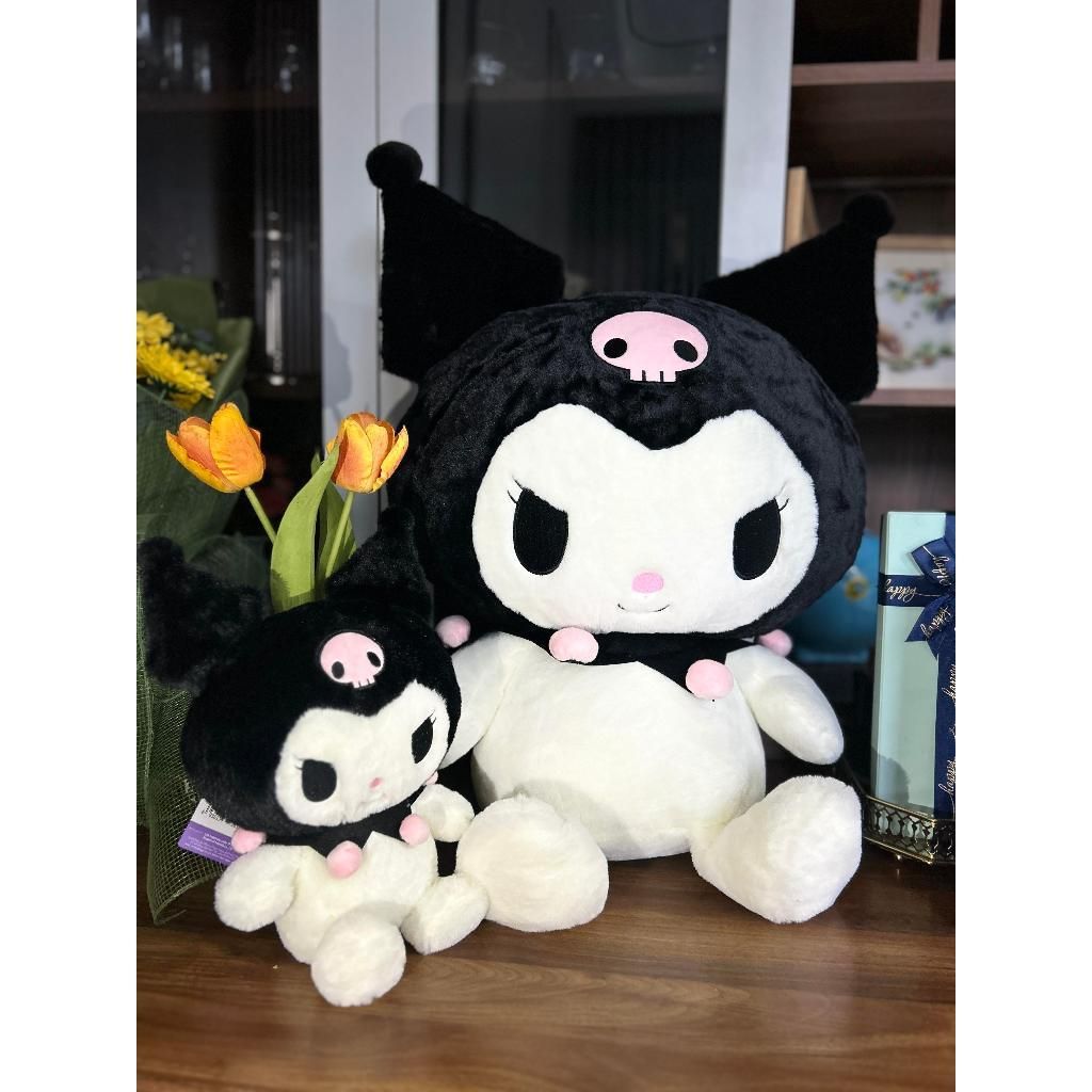 Thú Bông Kuromi Size M 33cm – Gấu Bông Sanrio Chính Hãng Cao Cấp, Ôm Ngủ Mềm Mịn, Teenbox Phân Phối