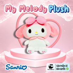 Thú Bông My Melody Size L 47cm – Gấu Bông Sanrio Chính Hãng Cao Cấp, Thú Nhồi Bông Ôm Ngủ Dễ Thương, Teenbox Phân Phối