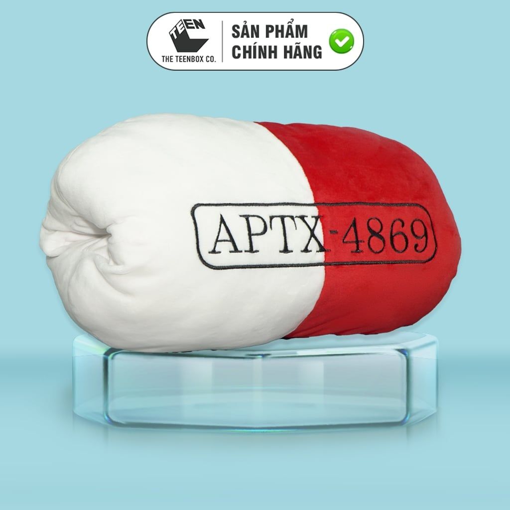 GỐI ÔM ĐÚT TAY CONAN 2 (ĐỎ TRẮNG) CHÍNH HÃNG | Teenbox Phân Phối