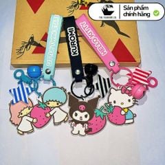 Móc Khóa Cao su Sanrio Chính Hãng 12x5cm – Móc Gắn Chìa Khóa Xe Hơi Hoạt Hình Dễ Thương, Teenbox Phân Phối