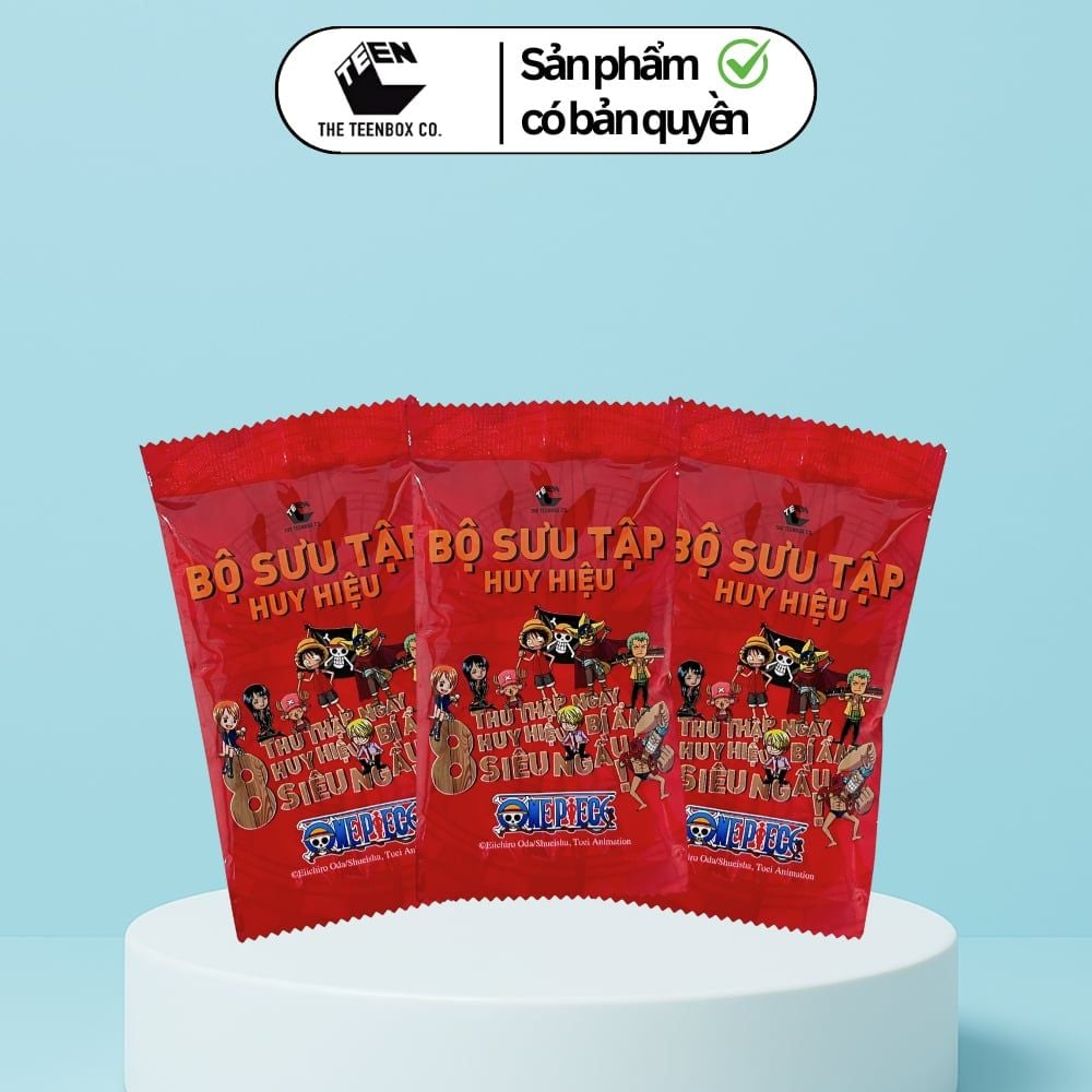 Bộ Sưu Tập Huy Hiệu Túi Mù One Piece 08 (Đặt 8sp cho FULLSET) – Pack One Piece Ngẫu Nhiên, Chính Hãng Teenbox