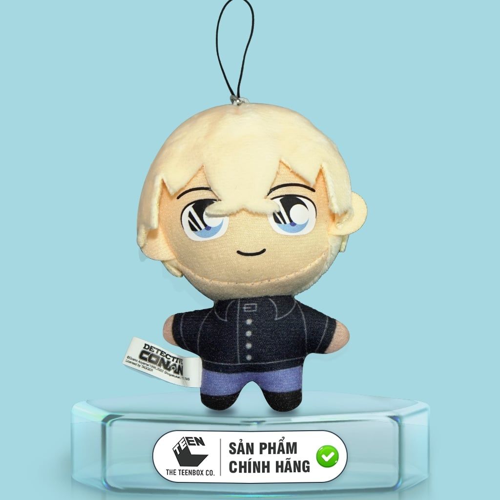 Móc khóa thú bông phim thám tử lừng danh Conan - Sản Phẩm Chính Hãng Có Bản Quyền, Phân Phối Bởi Teenbox