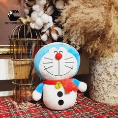 Gấu Bông Doraemon Người Tuyết Giáng Sinh 23cm Chính Hãng – Phiên Bản Noel, Teenbox Phân Phối