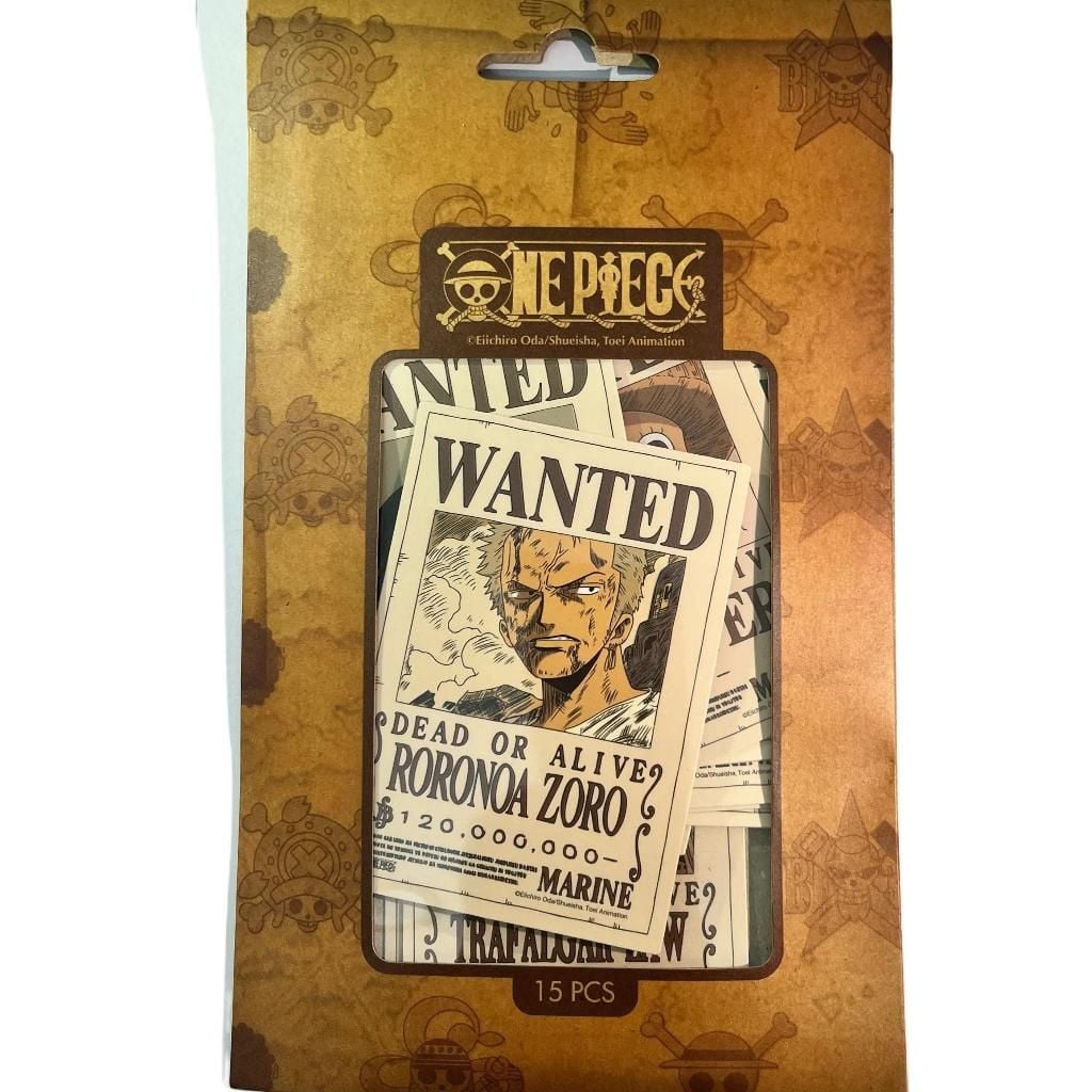 Bộ 15 Sticker One Piece – Sticker Anime Dán Laptop, Bàn Học, Trang Trí Cá Nhân, Chính Hãng TEENBOX