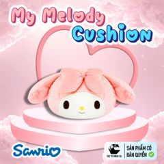 Gối Bông Mặt My Melody 30cm – Gối Ôm Sanrio Chính Hãng Cao Cấp, Gối Trang Trí Dễ Thương, Teenbox Phân Phối