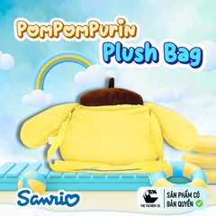 Túi Bông Mặt Pompompurin 22cm – Túi Đeo Chéo Sanrio Chính Hãng Cao Cấp, Túi Cute Dễ Thương, Teenbox Phân Phối