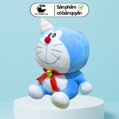 Gấu Bông Doraemon Sinh Nhật 52cm – Thú Bông Cao Cấp Chính Hãng, Bản Quyền Animation International, Teenbox Phân Phối
