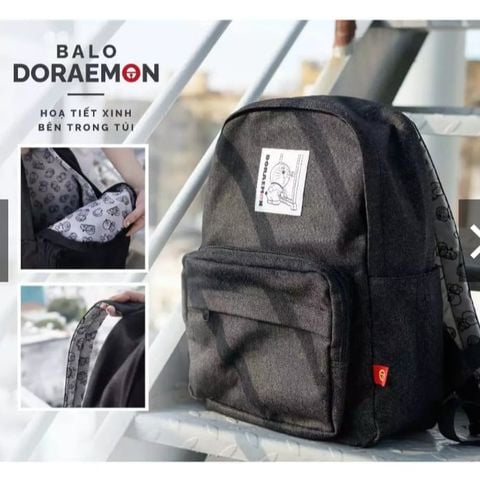 Balo Jean Doraemon WOWO 40x30cm – Balo Học Sinh Sinh Viên, Teenbox Phân Phối
