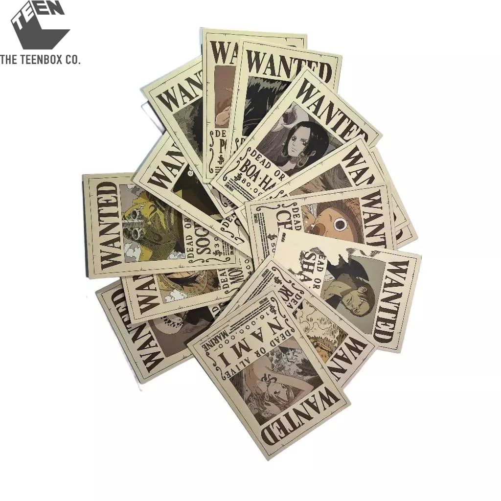 Bộ 15 Sticker One Piece – Sticker Anime Dán Laptop, Bàn Học, Trang Trí Cá Nhân, Chính Hãng TEENBOX