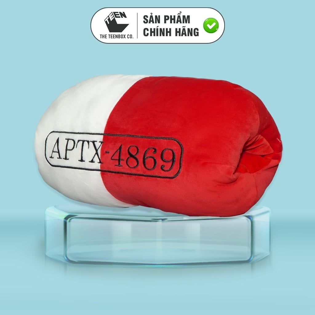 GỐI ÔM ĐÚT TAY CONAN 2 (ĐỎ TRẮNG) CHÍNH HÃNG | Teenbox Phân Phối