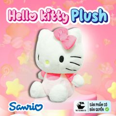 Thú Bông Hello Kitty size M 33 cm – Mềm Min, Ôm Siêu Êm, Dễ Thương Hết Nước, Phân Phối Bởi TEENBOX