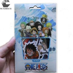 Bộ 40 Sticker Chibi One Piece – Sticker Anime Dán Laptop, Balo, Sổ Tay, Sản Phẩm Chính Hãng TEENBOX