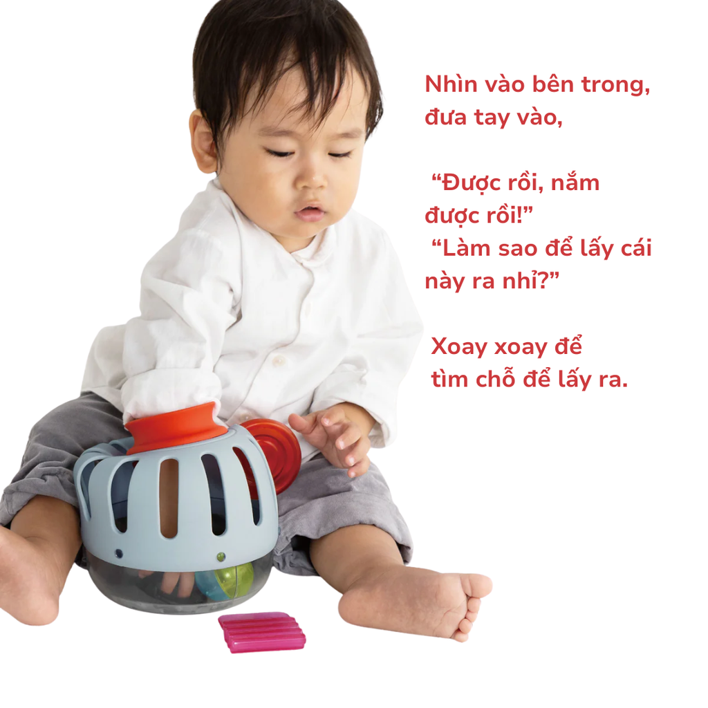 Đồ chơi dành cho bé 1 tuổi phát triển tính tò mò - Dòng 1curiosity bộ lồng đèn People Nhật Bản OC002