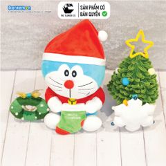Gấu Bông Doraemon Giáng Sinh 23cm Chính Hãng – Thú Bông Noel Cao Cấp, Quà Tặng Giáng Sinh, Teenbox Phân Phối