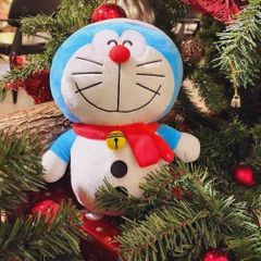 Gấu Bông Doraemon Người Tuyết Giáng Sinh 23cm Chính Hãng – Phiên Bản Noel, Teenbox Phân Phối