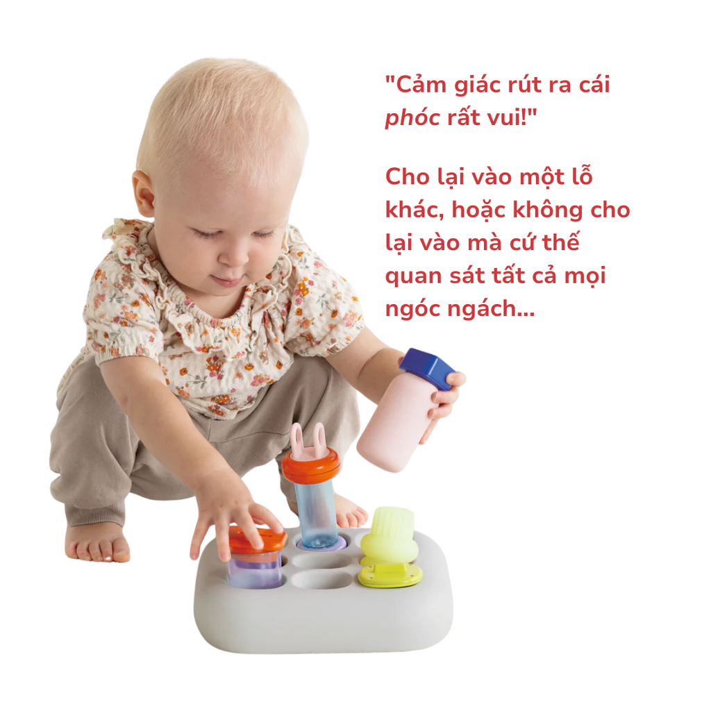 Đồ chơi dành cho bé 1 tuổi phát triển tính tò mò - Dòng 1curiosity bộ hộp đựng People Nhật Bản OC001