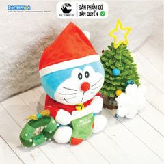 Gấu Bông Doraemon Giáng Sinh 23cm Chính Hãng – Thú Bông Noel Cao Cấp, Quà Tặng Giáng Sinh, Teenbox Phân Phối