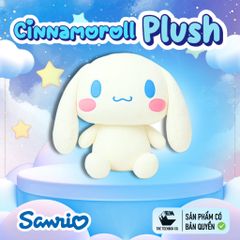 Thú Bông Cinnamoroll Size L 47cm – Gấu Bông Sanrio Chính Hãng Cao Cấp, Ôm Ngủ Siêu Mềm, Teenbox Phân Phối