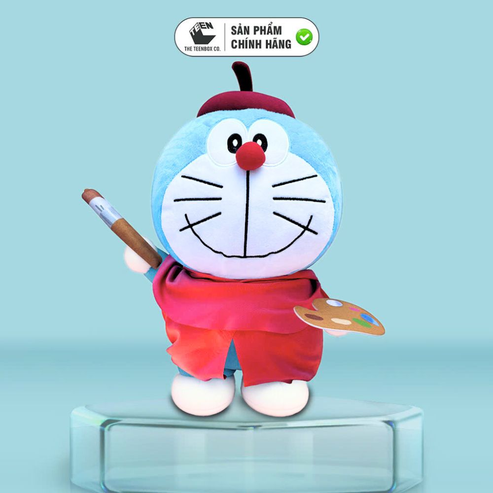Gấu Bông Doraemon Movie 2025 Size M 33cm – Thú Bông Cao Cấp, Bản Quyền Animation International, TeenBox Phân Phối