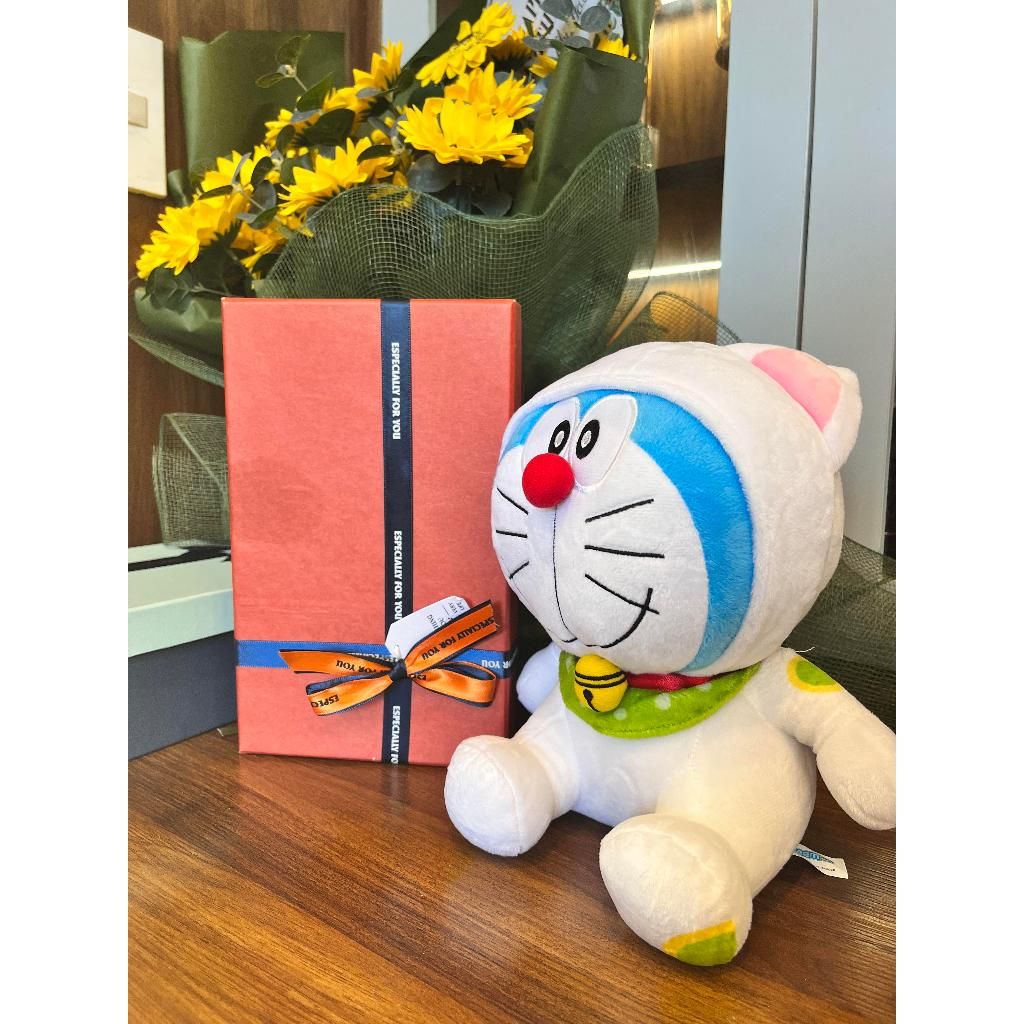 Gấu Bông Doraemon 23cm Chính Hãng – Thú Bông Mèo Máy Dễ Thương, Teenbox Phân Phối