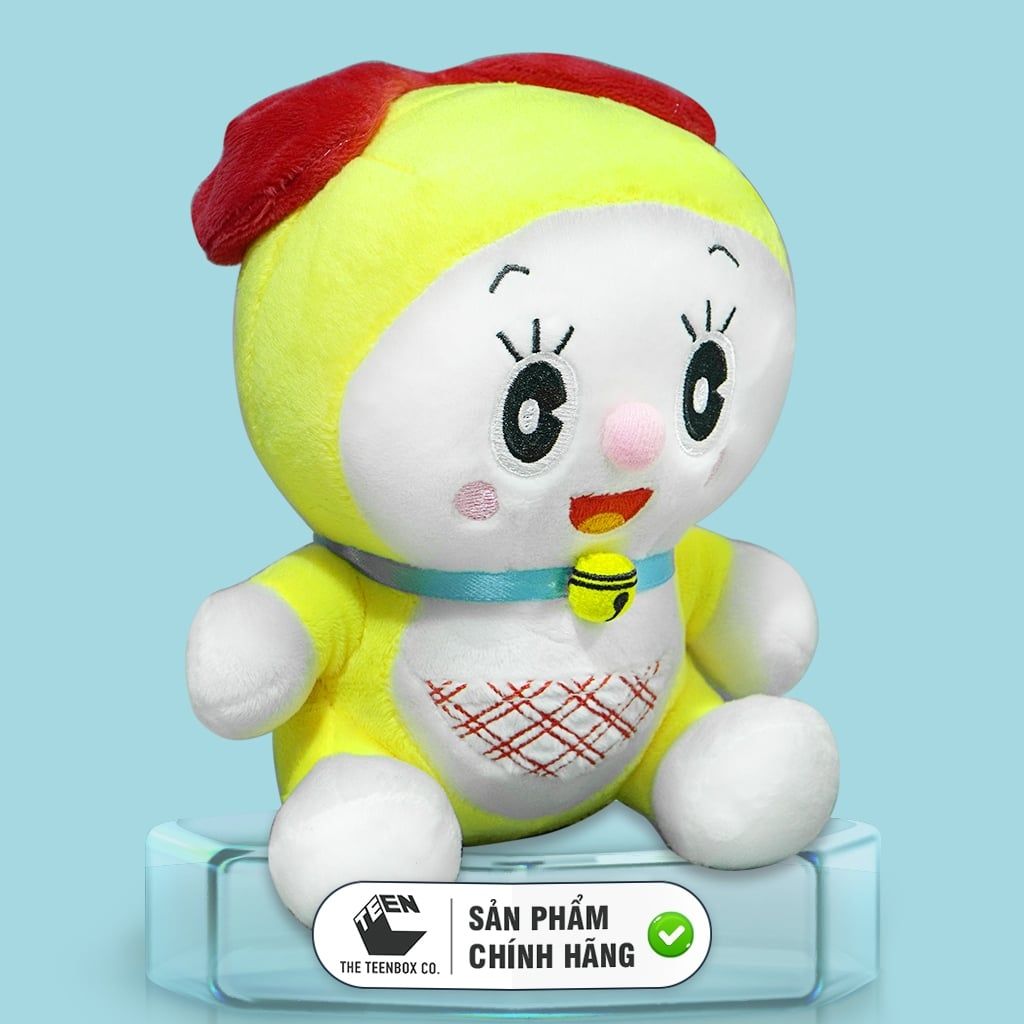 Gấu Bông Dorami 17cm Chính Hãng Tagger – Thú Bông Dorami Size S Cao Cấp, Mềm Mịn, Bản Quyền Animation International, Teenbox Phân Phối