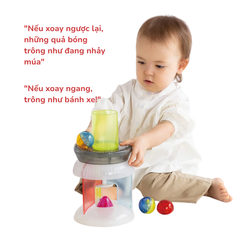 Đồ chơi dành cho bé 1 tuổi phát triển tính tò mò - Dòng 1curiosity bộ vòng xoay OC003 People Nhật Bản