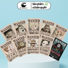 Poster Truy Nã One Piece V2 Băng Mũ Rơm A3 (42x30cm) – Tranh Wanted Luffy, Zoro, Sanji, Robin, Chính Hãng TEENBOX