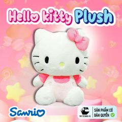 Thú Bông Hello Kitty size M 33 cm – Mềm Min, Ôm Siêu Êm, Dễ Thương Hết Nước, Phân Phối Bởi TEENBOX