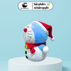 Gấu Bông Doraemon Người Tuyết Giáng Sinh 23cm Chính Hãng – Phiên Bản Noel, Teenbox Phân Phối