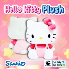 Thú Bông Hello Kitty size M 33 cm – Mềm Min, Ôm Siêu Êm, Dễ Thương Hết Nước, Phân Phối Bởi TEENBOX