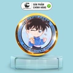 Huy Hiệu Chibi Conan Viền Vàng 58mm Blind Box Chính Hãng – Teenbox Phân Phối – Badge Anime Hộp Mù
