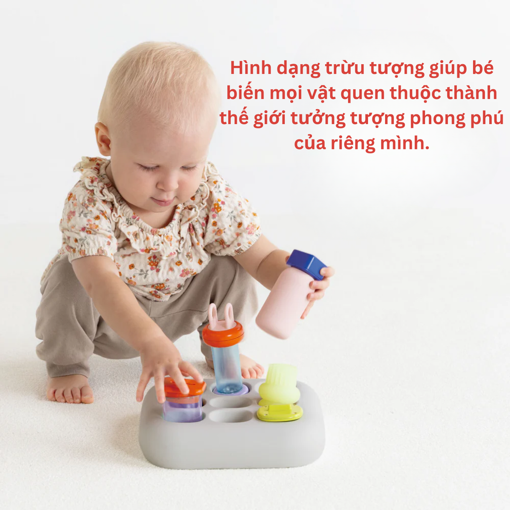 Đồ chơi dành cho bé 1 tuổi phát triển tính tò mò - Dòng 1curiosity bộ hộp đựng People Nhật Bản OC001