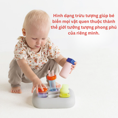 Đồ chơi dành cho bé 1 tuổi phát triển tính tò mò - Dòng 1curiosity bộ hộp đựng People Nhật Bản OC001