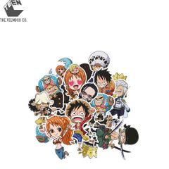 Bộ 40 Sticker Chibi One Piece – Sticker Anime Dán Laptop, Balo, Sổ Tay, Sản Phẩm Chính Hãng TEENBOX