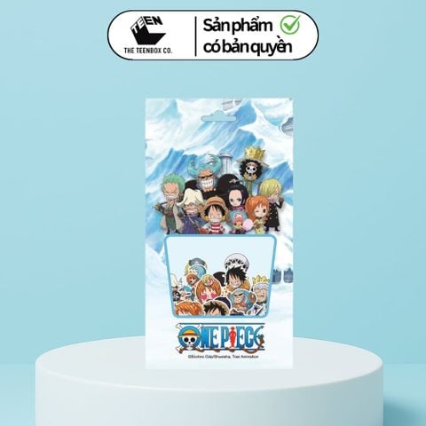 Bộ 40 Sticker Chibi One Piece – Sticker Anime Dán Laptop, Balo, Sổ Tay, Sản Phẩm Chính Hãng TEENBOX