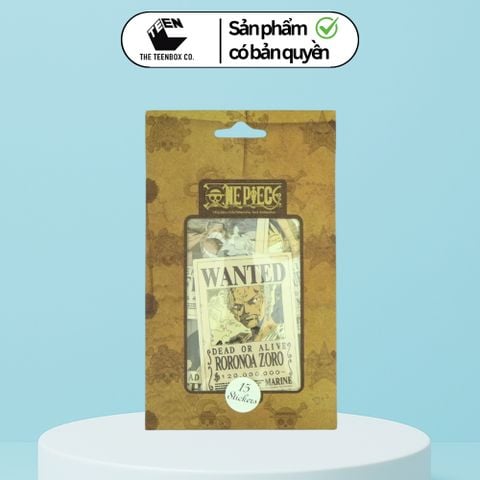 Bộ 15 Sticker One Piece – Sticker Anime Dán Laptop, Bàn Học, Trang Trí Cá Nhân, Chính Hãng TEENBOX