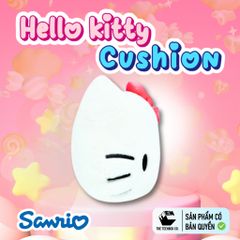 Gối Bông Mặt Hello Kitty 30cm – Gối Ôm Sanrio Chính Hãng Cao Cấp, Gối Trang Trí Dễ Thương, Teenbox Phân Phối
