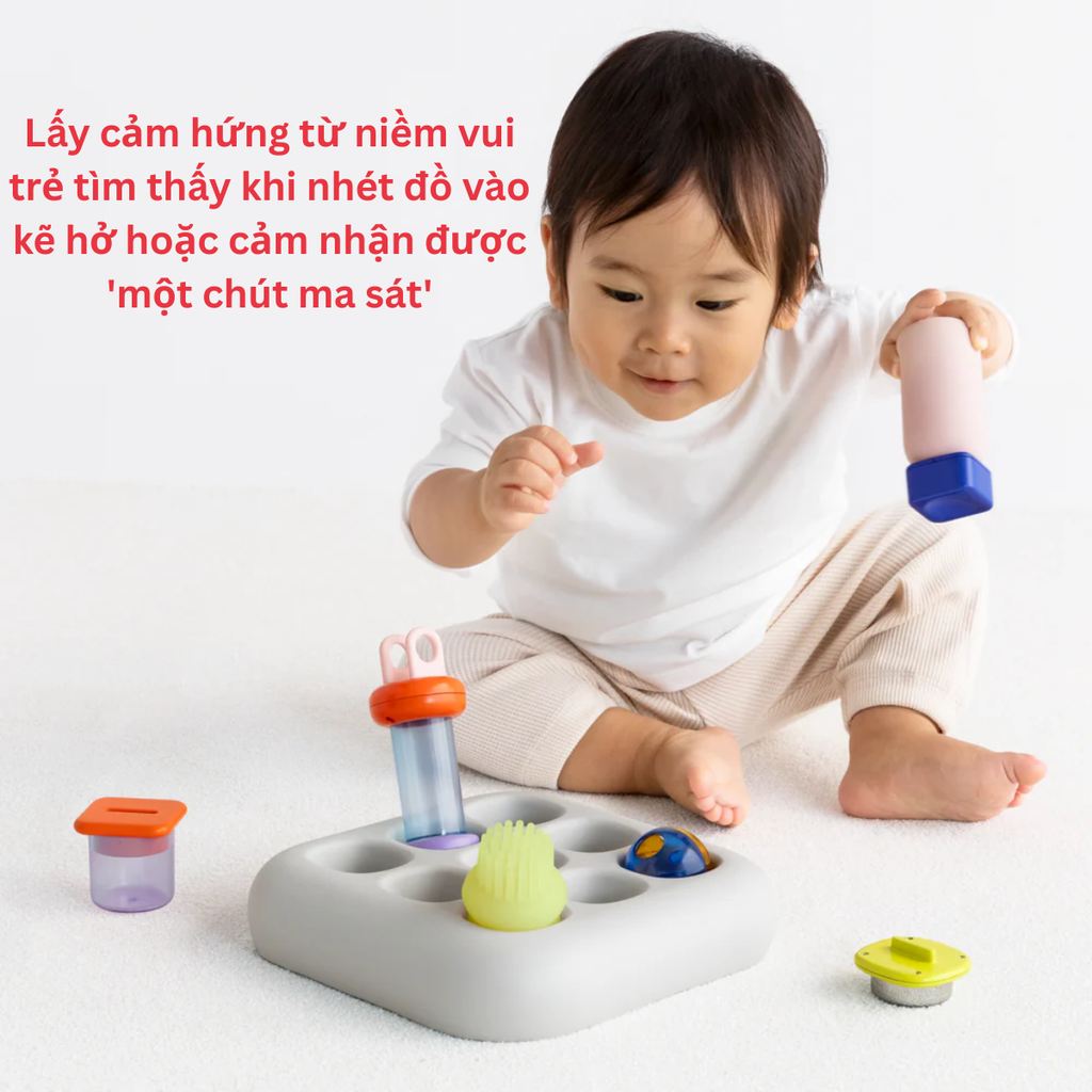 Đồ chơi dành cho bé 1 tuổi phát triển tính tò mò - Dòng 1curiosity bộ hộp đựng People Nhật Bản OC001