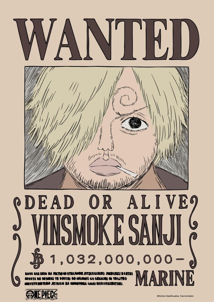 Poster Truy Nã One Piece V2 Băng Mũ Rơm A3 (42x30cm) – Tranh Wanted Luffy, Zoro, Sanji, Robin, Chính Hãng TEENBOX