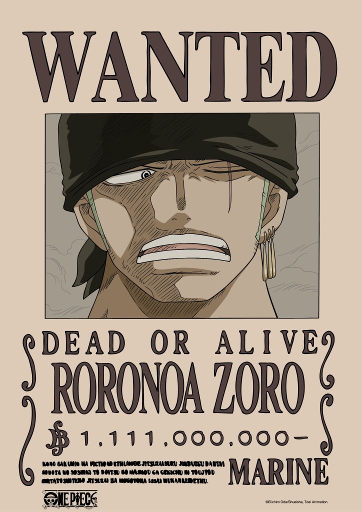 Poster Truy Nã One Piece V2 Băng Mũ Rơm A3 (42x30cm) – Tranh Wanted Luffy, Zoro, Sanji, Robin, Chính Hãng TEENBOX