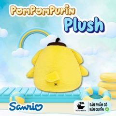 Thú Bông Pompompurin Size S 22cm – Gấu Bông Sanrio Chính Hãng, Thú Bông Mini Dễ Thương, Teenbox Phân Phối
