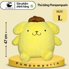 Thú Bông Pompompurin Size L 47cm – Gấu Bông Sanrio Chính Hãng Cao Cấp, Thú Nhồi Bông Ôm Ngủ, Teenbox Phân Phối