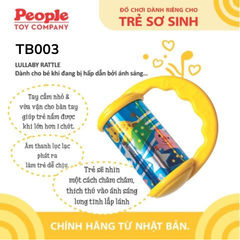 Trống lắc âm thanh trắng dành cho bé mới sinh từ PEOPLE Nhật Bản TB003 - Kích thích thị giác & thính giác