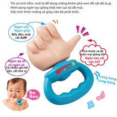 Ngón tay gặm nướu mềm dành cho bé 3 tháng từ PEOPLE Nhật Bản TB034
